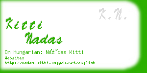 kitti nadas business card